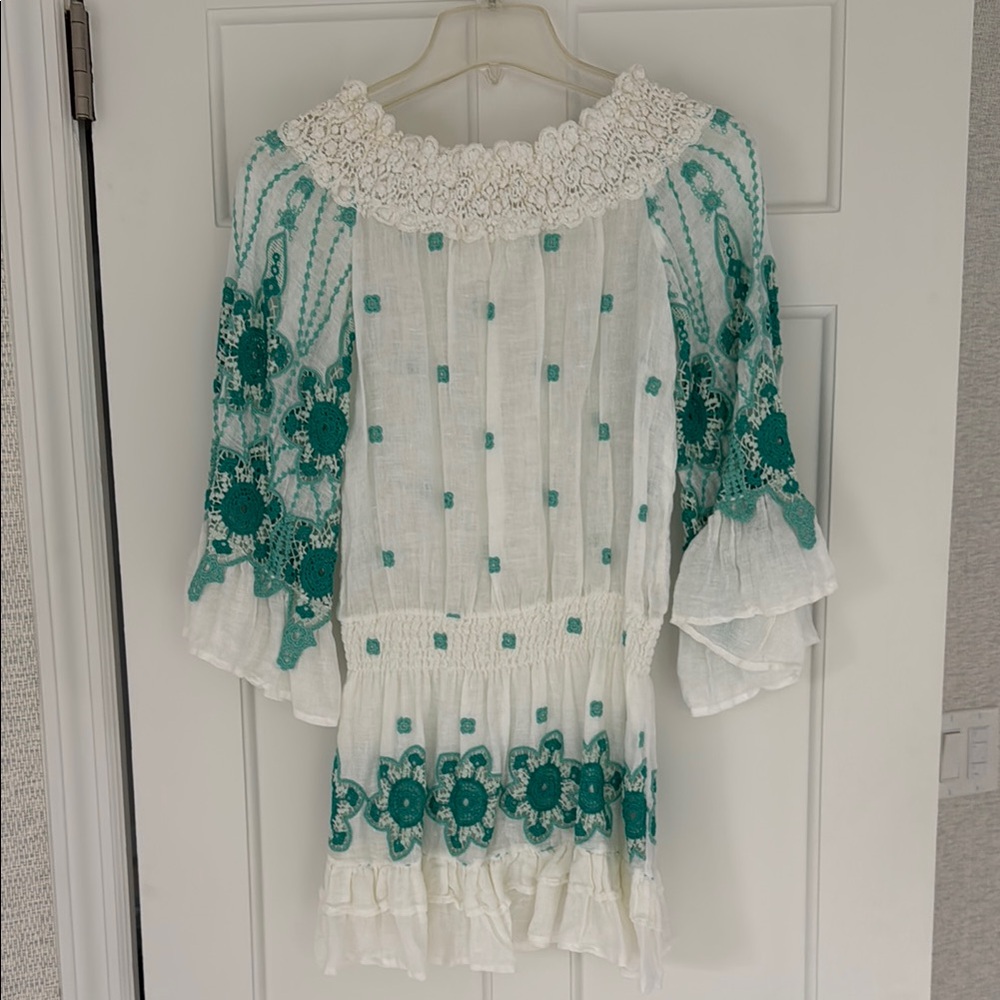 Temptation Positano Off-the-Shoulder linen dress